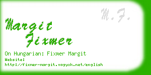 margit fixmer business card